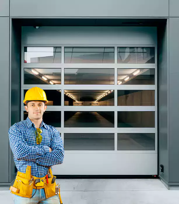 Glass Roll Up Garage Door Sweetwater