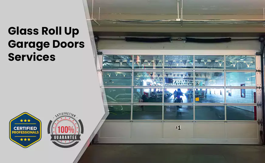 Glass Roll Up Garage Door in Sweetwater, FL