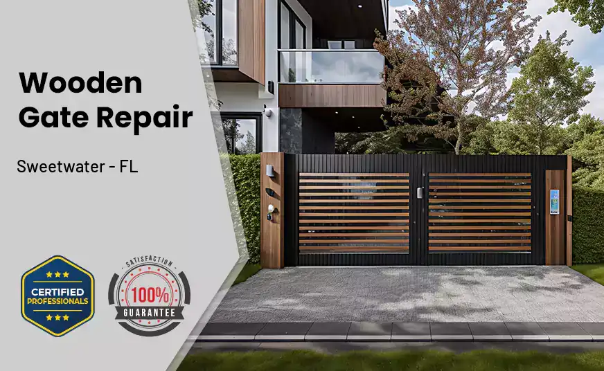 Wooden Gate Repair Sweetwater - FL 